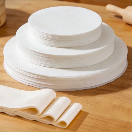 Disposable bun liner paper, steamer mat, household sticky bun liner paper, round oil paper for steamed buns, bread, and pastries