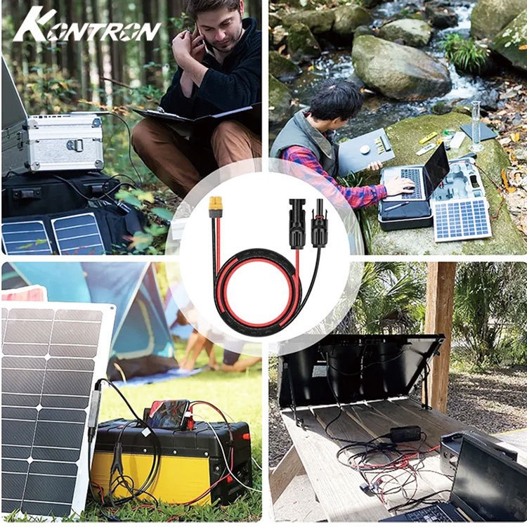 Cross-Border Export Mc4 to Xt60 Photovoltaic Connector Solar Extension Cable Mobile Energy Storage Battery Charging Cable