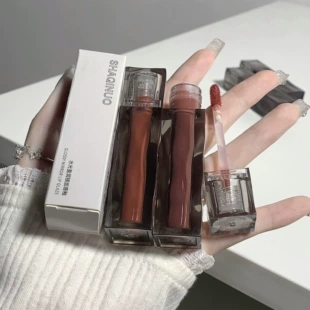 SHAQINUO Lip gloss, glass lipstick, intense hydration, mirror effect