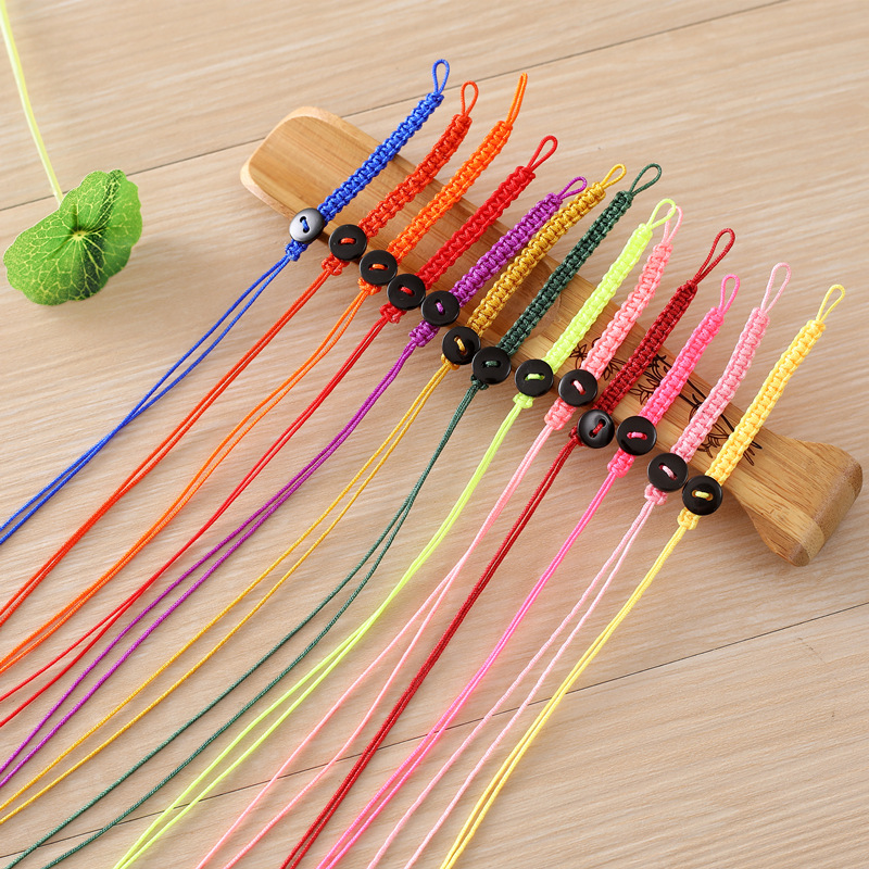 72号玉线平结挂扣 手工编织DIY配件带扣挂绳 钥匙扣菩提子吊绳