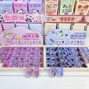 High-Looking Creative Tidal Dream Series Refrigerator Magnets Animal and Plant Specimens Transparent Resin Magnetic Mini Refrigerator Magnets