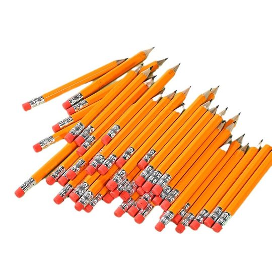 Painting golf pencil stationery cross-border e-commerce with eraser 10cm pencil primary school students writing HB pencil wholesale