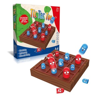 Cross-Border Family Interactive Indoor Tabletop Game Set Kidsren's Chessboard Matryoshka Three-In-A-Row Game Board Educational Toy