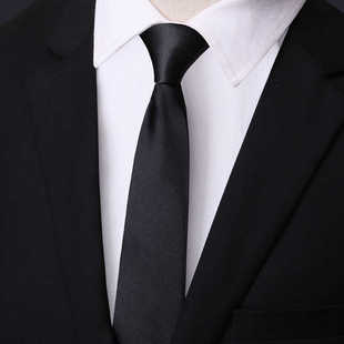 Men's black hand-knotted style to tie lazy Korean style business formal wear groom wedding 5cm gentleman's dress