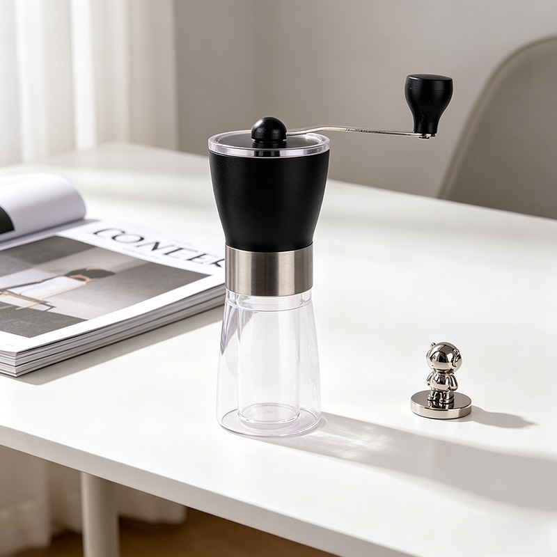 Manual coffee grinder, portable hand-cranked coffee bean grinder, mini grinder for home and outdoor camping, wholesale