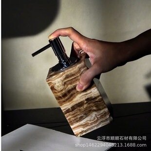 European Hotel Club Spa Marble Hand Sanitizer Bottle Bathroom Shampoo Shower Gel Sub-Bottle Aromatherapy Base