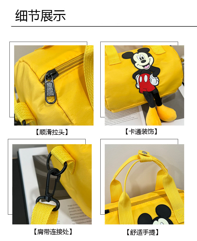 The 2021 new children's bags feature a cute Mickey Mouse pattern bowling bag for girls and a fashionable hand-held shoulder bag undefined
