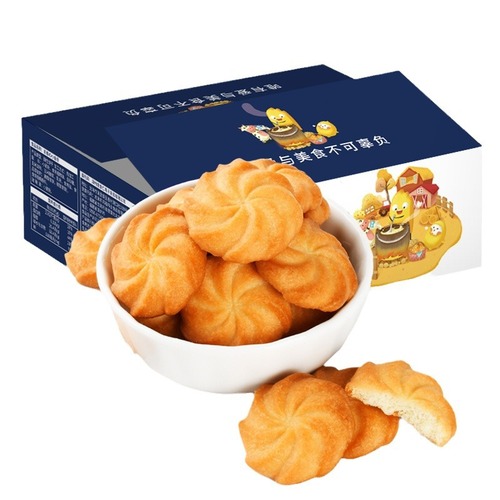 Whole box of 400g Lao Shi Ren Milk Fragrance Cookies, children's snacks, individual small packaging, breakfast snacks, pastries, wholesale