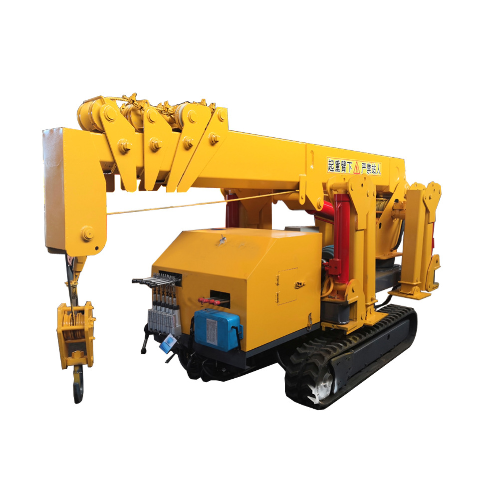 室内履带蜘蛛吊车 4吨摆腿液压伸缩蜘蛛吊机 折叠轮式蜘蛛吊