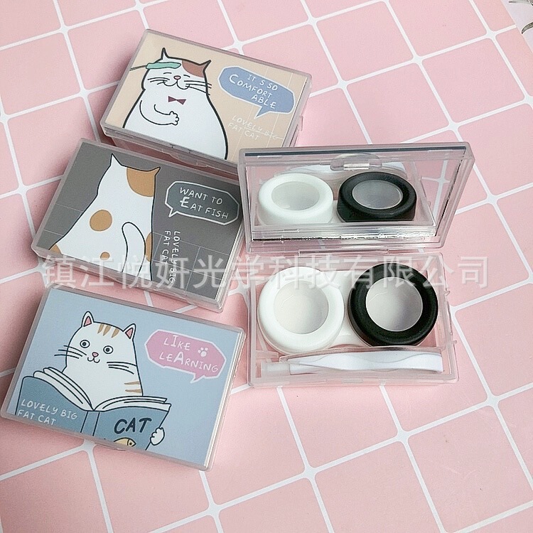 Spot New Fruit Pattern Contact Lens Box/Diy Cartoon Box Contact Lens Box/Contaens Companion Box