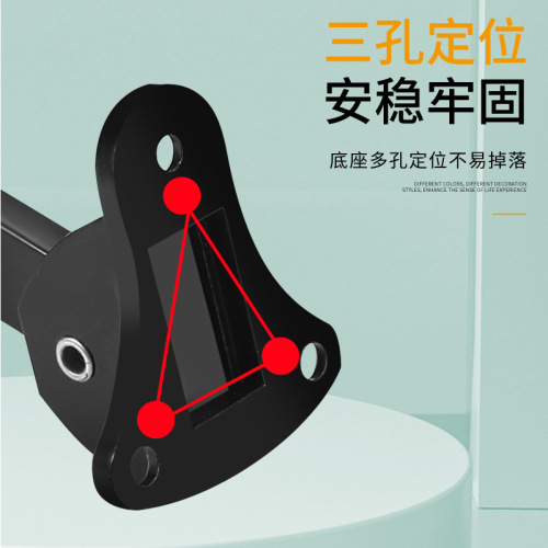 Zinc alloy door top, horseshoe-shaped new American foot door stopper, rubber anti-collision foot door stopper