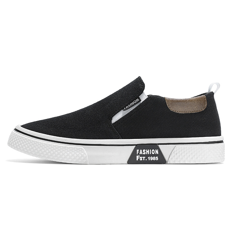 Tenis de Lona Sin Agujetas para Hombre, Sintético PU y PVC, Ligero, Transpirable, para Uso Diario image 6