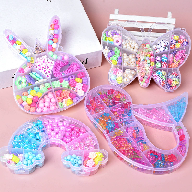 Children's beaded bracelet, smart toy, beads, materials set, necklace and bracelet, handmade