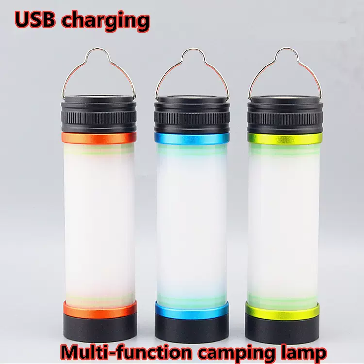 跨境T13户外防水野营灯led露营灯 USB充电强光手电筒帐篷灯应急灯