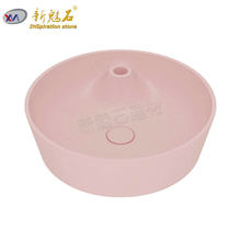 专业工厂直销水泥水磨石洗脸盆洗手槽洗手池出口品质圆形台盆面盆