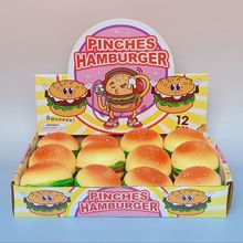 跨境解压汉堡捏捏乐玩具发泄面包慢回弹减压地摊货源工厂批发益智