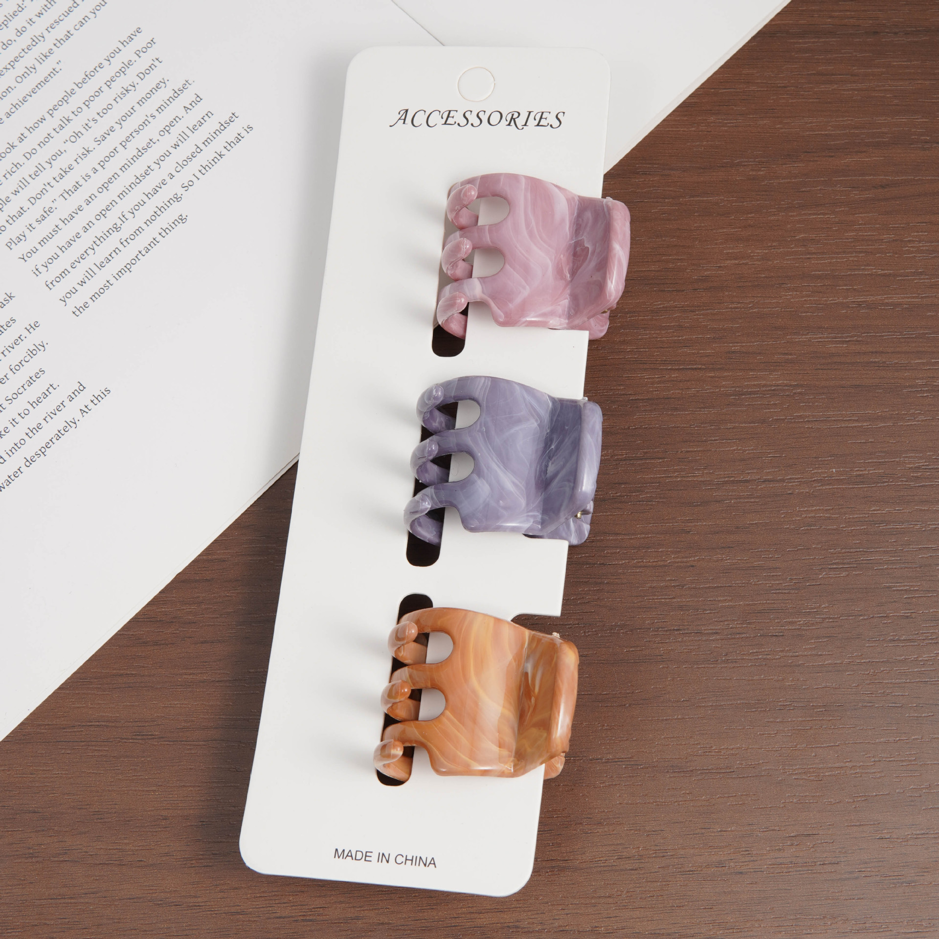 3.5cm 상단 카드(광택 유선형) 3개 세트 1