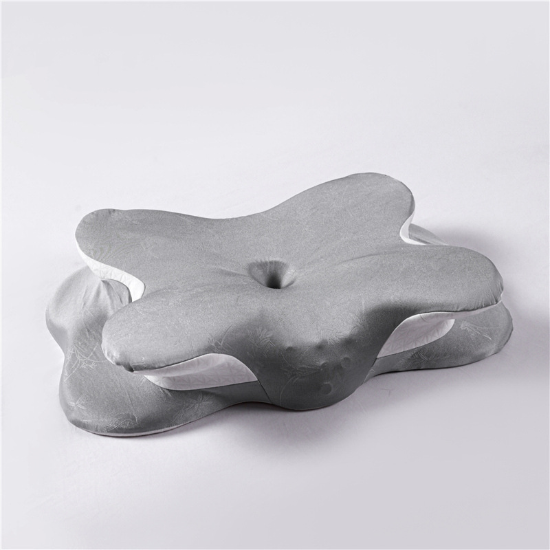 almohada de cuello de algodón de memoria mariposa transfronteriza, almohada de cuello de rebote lento, almohada de columna cervical de presión cero, almohada doméstica para adultos para dormir lateralmente, almohada para dormir profundamente