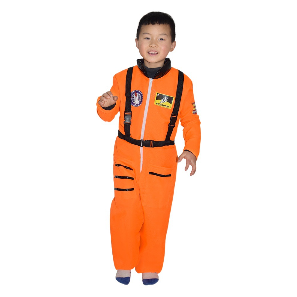 Los niños traje espacial de rendimiento etapa ropa cos vuelo mono adulto ASTRONAUTA image 1