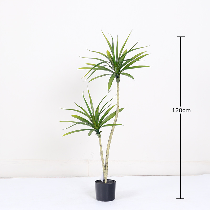 Simulación de plantas verdes Simulación de agave Lujo ligero Sala de estar interior Decoración del suelo Decoración Árbol de sangre de dragón Árbol falso Paisaje en maceta
