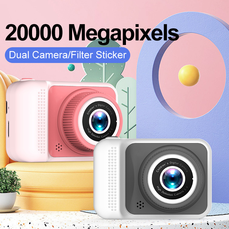 Transfronterizo Q1 nuevo mini cámara digital infantil 2000W píxeles HD doble cámara de vídeo puede tomar fotos