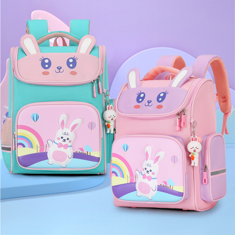 Peces naturales niños y niñas Grado 2-5 Escuela Primaria mochila de reducción de carga ligero de gran capacidad de entrega Linda mochila de una sola pieza