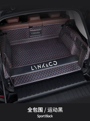Trunk Mat | Surrounded Trunk Mat New 24 Models - full-surrounded-sports-black-black-red-line-other
