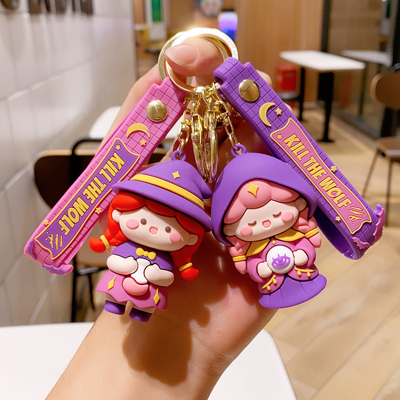 Creative Werewolf Keychain Chain Cartoon Doll Bag Car Pendant Ornament Small Gift Ring Keychain Wholesale