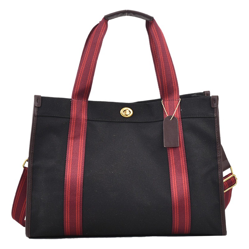 Bolsos para mujer, bolsos cruzados de moda, nuevos bolsos de lona retro simples, bolsos de mano de colores contrastantes de tendencia nicho