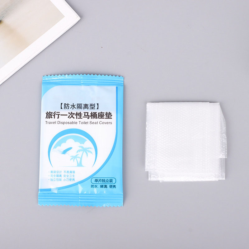 Factory of disposable toilet seat covers, hotel business trips, travel water and dirt separation disposable toilet seat cover wholesale single pack