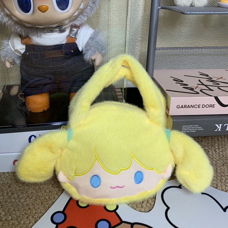 노란색 하츠네 미쿠 가방