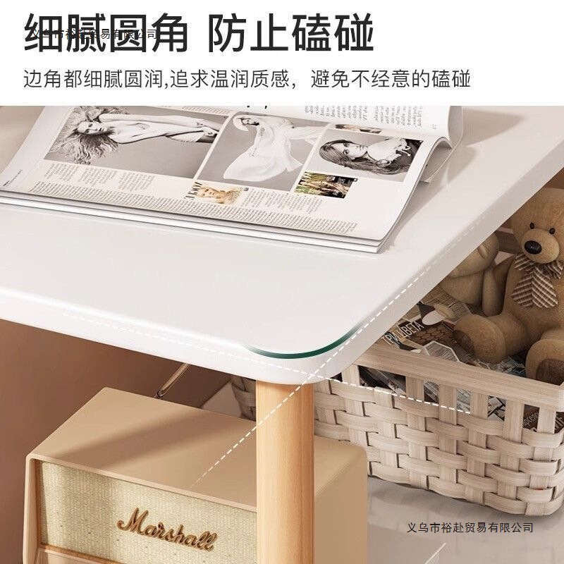 床头柜实木简约卧室小桌子家用出租房屋床头置物架客厅移动小茶几|undefined