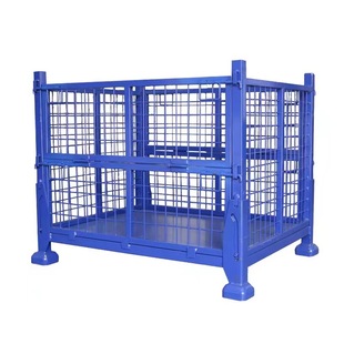Stackable Mesh Metal Material Box Logistics Mesh Thickeneded Metal Material Box Storage Metal Mesh Turnover Box