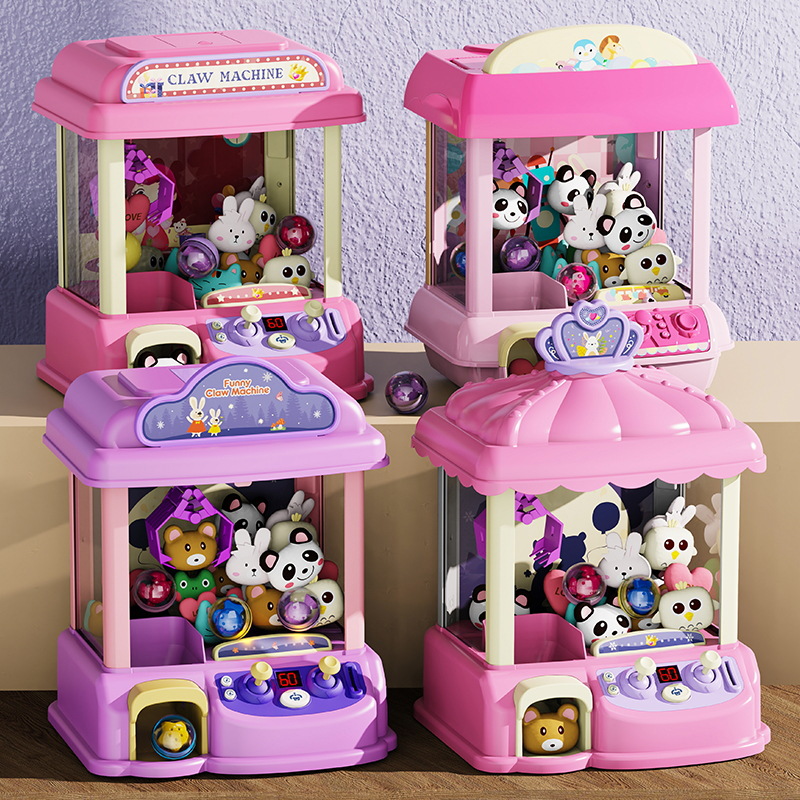 Familia DE LOS NIÑOS mini máquina de muñeca de rascar que funciona con monedas eléctrico automático clip muñeca juguete rascarse máquina de dulces transfronterizo pequeño paquete