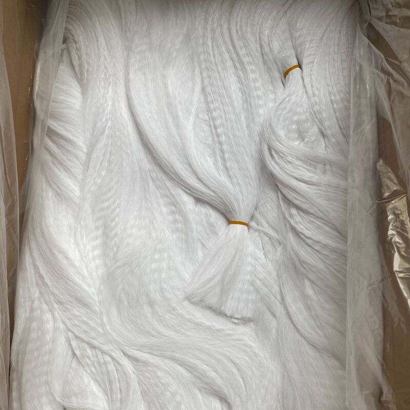 Foreign Trade Chemical Fiber Yakixi Wig Cross-Border Hot-Selling Hand-Hooked Practice Hair Material Without Cutting Original Material Factory Direct Sale Foreign Trade Chemical Fiber Yakixi Wig Cross-Border Hot-Selling Hand-Hooked Practice Hair Material Without Cutting Original Material Factory Direct Sale