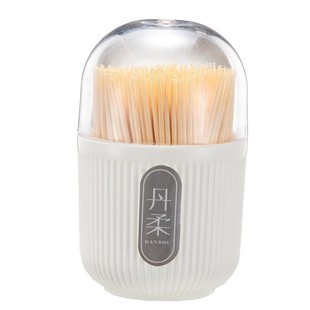 Disposable Household Bamboo Double-Headed Toothpick Capsule Lid Filled with Fruit Bamboo Skewers