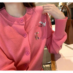 章章10/31 康赛妮30羊绒70羊毛重工纯手绣针织开衫