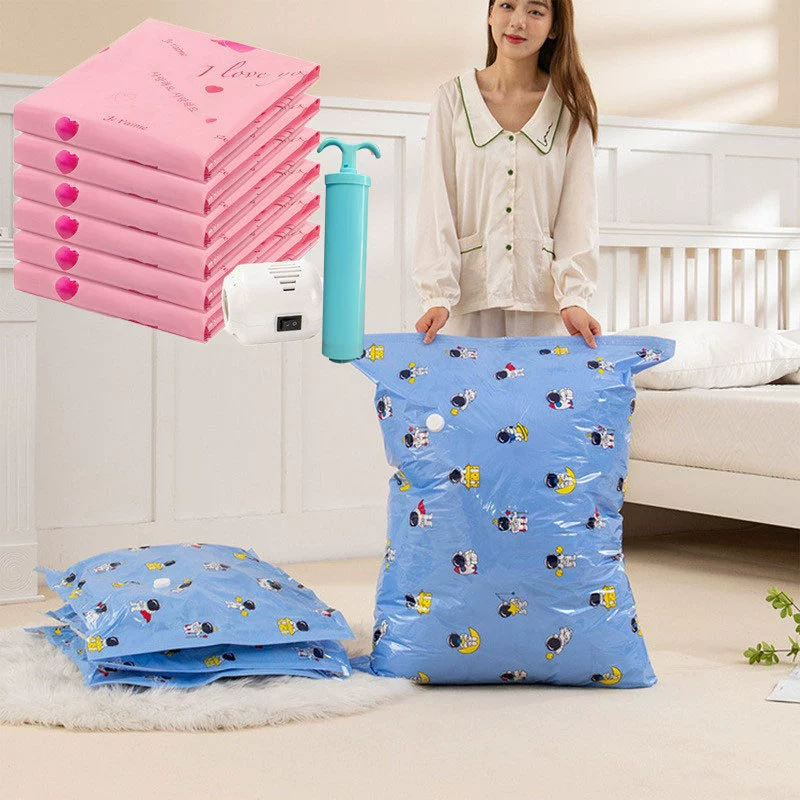 Вакуумный компрессионный мешок Сумка для хранения Артефакт Одеяло Одежда Специальная Накачка воздуха Электрическое артефактное одеяло Бытовой вакуумный мешок