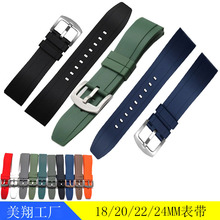 厂家批发硅橡胶手表带适用劳力仕西成铁精工华为GT运动款快拆表带