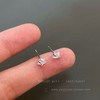 Sophisticated zirconium, small earrings