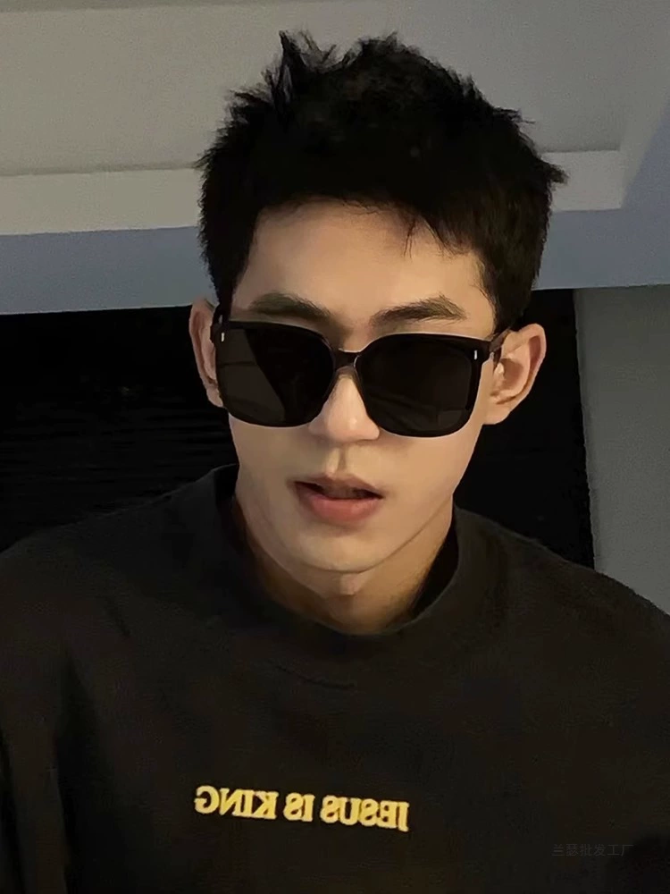 модные солнцезащитные очки для женщин и мужчин, солнцезащитные козырьки для похудения, большое лицо, поляризационные очки для вождения, солнцезащитные очки с защитой от ультрафиолета, стиль ins