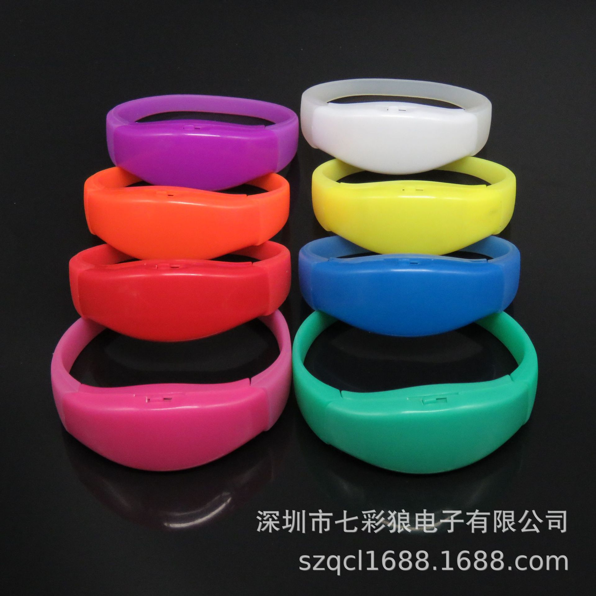 Pulsera luminosa de silicona bar KTV Festival de Música pulsera luminosa activada por voz atmósfera suministros LED correa de muñeca luminosa