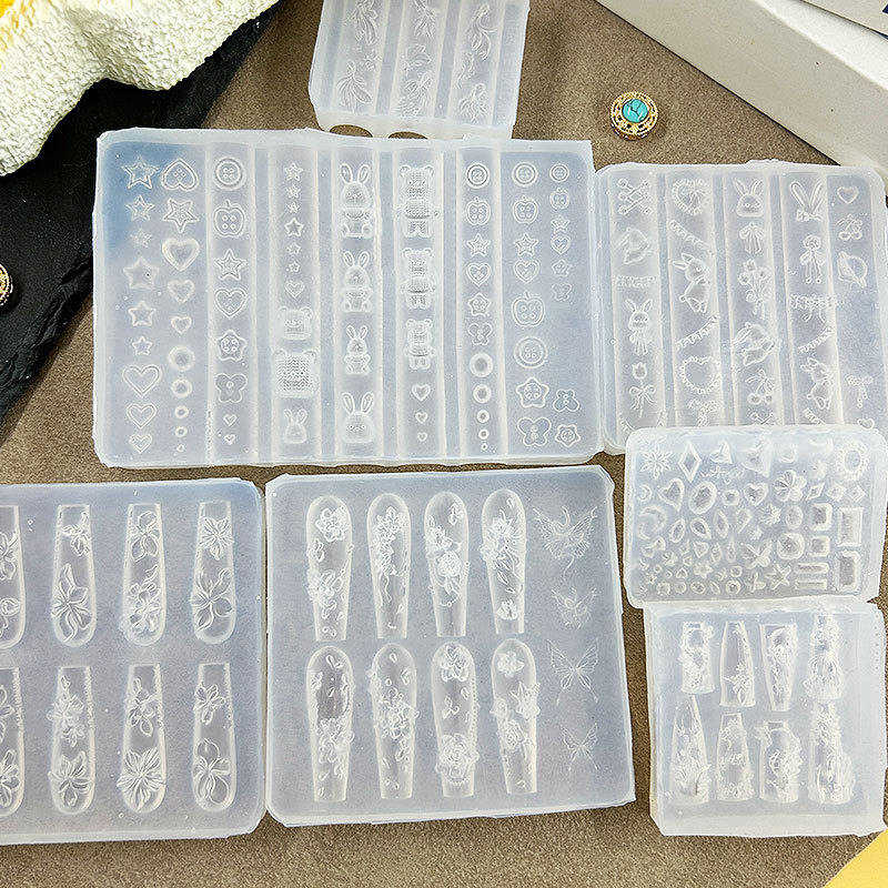 ミニチュア細かい籾殻寿司 kt クリームケーキジュースカップネイルアート装飾高透明モールド DIY 彫刻接着剤ジュエリーモールド|undefined