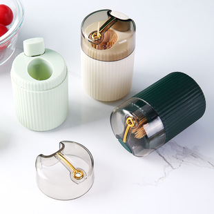 Home Living Room Toothpick Box Cross-Border Creative Round Push-Type Storage Tank Light Luxury Style Automatic Pop-Up Toothpick Box