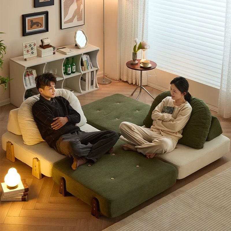 Small Apartment Fabric Sofa Tofu Block Sofa Leisure Lounge Chair Combination Module Sofa Internet Celebrity Sofa Bed Living Room