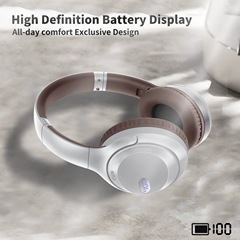 国境を越えた AKZ-15 ヘッドセット ワイヤレス Bluetooth ノイズキャンセリング ヘッドセット、女性用の TikTok レトロな装飾が施されたコンパクトなヘッドセット。