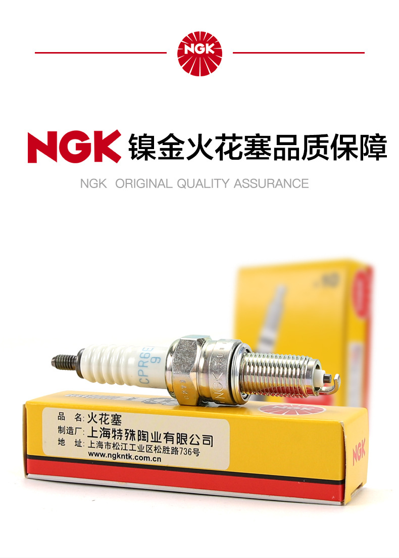 Genuine Ngk Original Spark Plug Cpr8Ea-9 Haojue Motorcycle Dr250 Xcr Dr300 Iridium Spark Plug