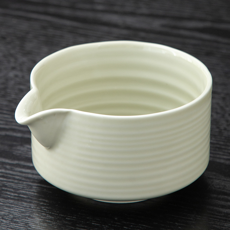 Juego de cuatro piezas de ceremonia del té de matcha, jaula de té de Baiben, tazón de té de pie, juego completo de combinación japonesa, té de punto, accesorios de jaula de té