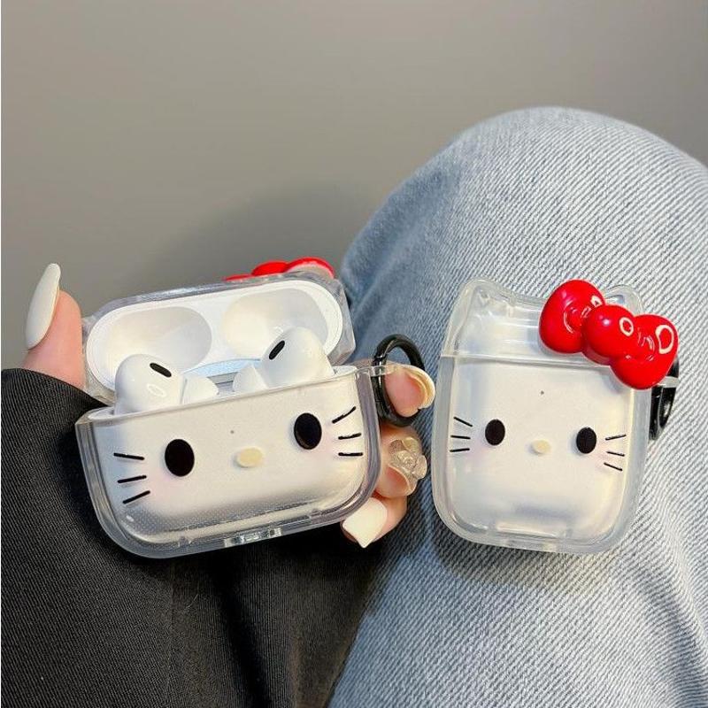 Arco de gato para airpods 4 generación 5 cubierta de auriculares bluetooth airpodspro3 cubierta