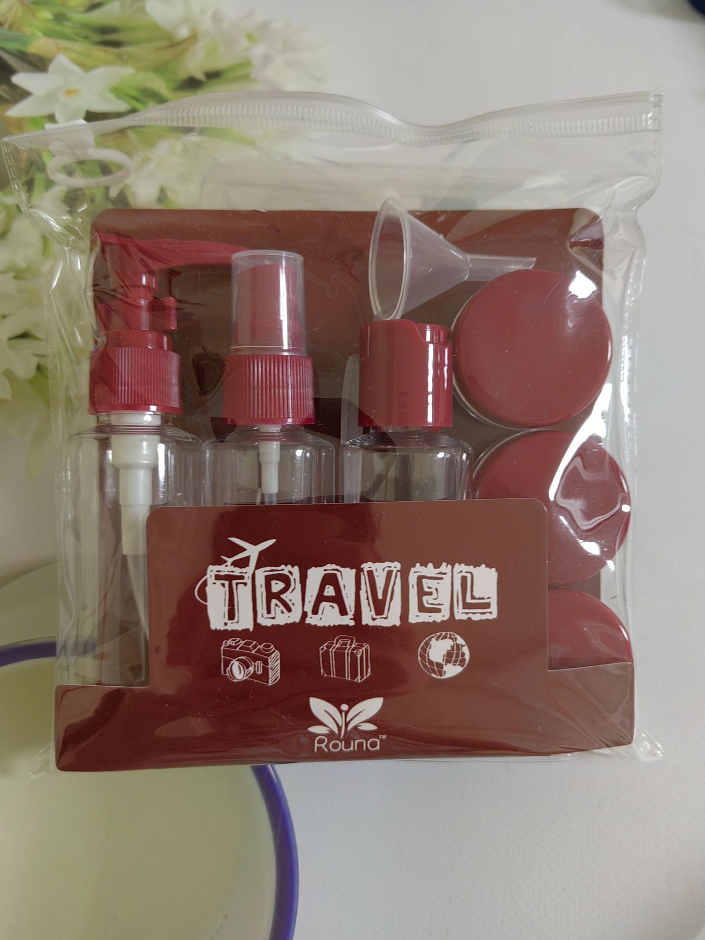 50ml; rojo vino; PET